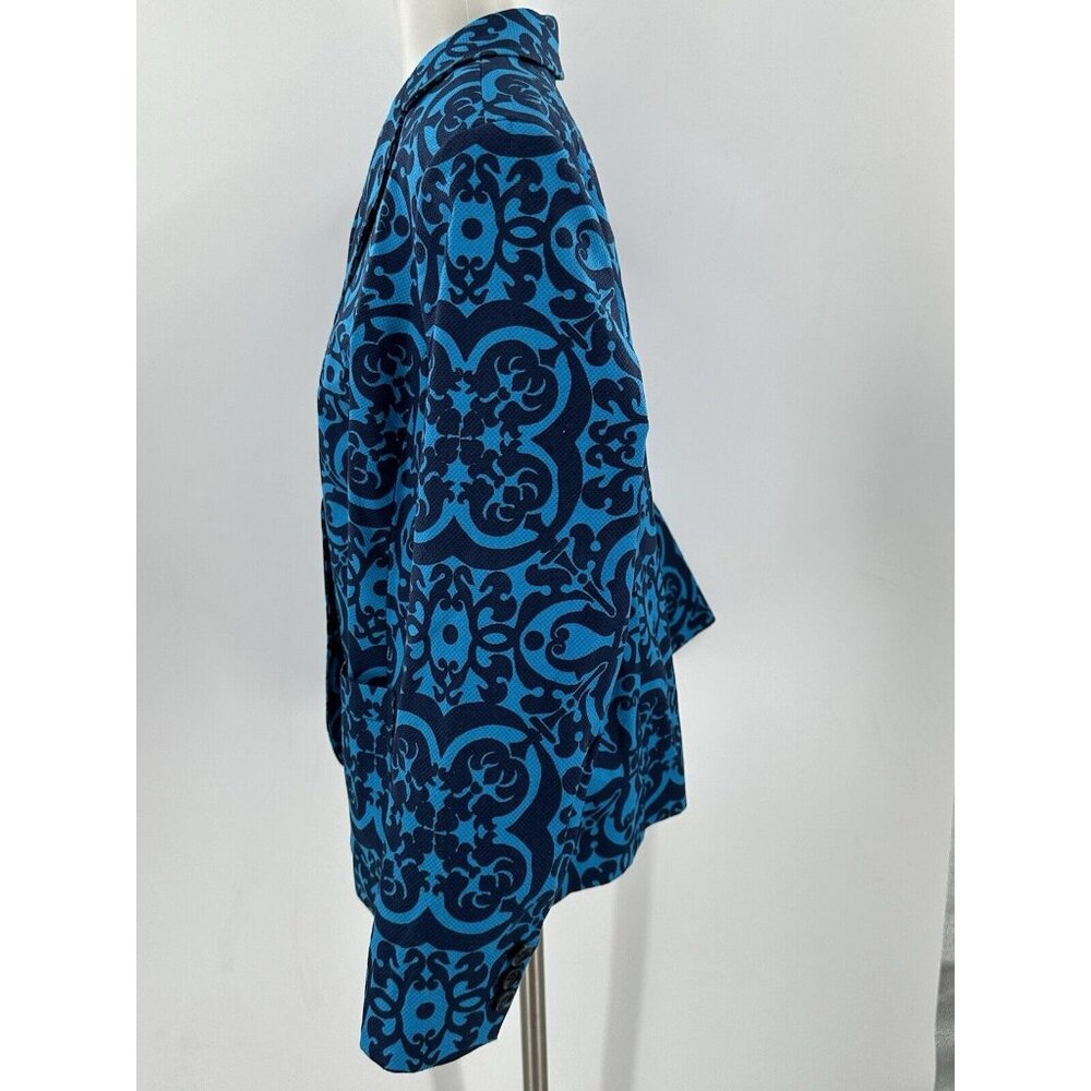 Talbots 16WP, 16W Petites Blue Patterned Women’s … - image 8
